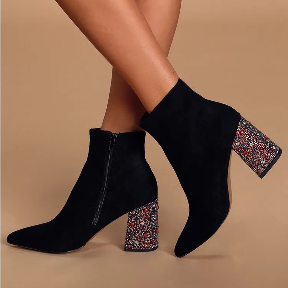 Betsey Johnson KASSIE Rhinestone Ankle Boot